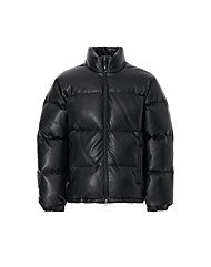 LEE 레더 패딩 LE2404DP04 BK