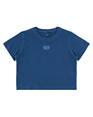마리떼 W CLASSIC LOGO PIGMENT CROP TEE MFG45UTS133 BLU
