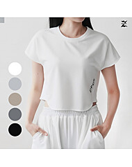 [짚신] 에센셜 숏슬리브 크롭티 (국내제작)