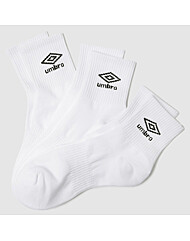엄브로 에센셜 3PACK 앵클 삭스 UP323CSC76 WHT
