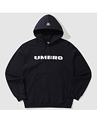 엄브로 에센셜 빅레터링 후드티 UP323CHD93 BLK