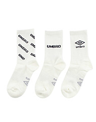 엄브로 변형 3PACK 크루 삭스 UP323CSC90 SCW