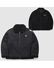 엄브로 리버시블 플리스 우븐 스포티 무스탕 자켓 UP421CPJN2 BLK