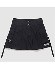 엄브로 카고 미니 플리츠 스커트 UP422CSKN0 BLK