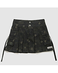 엄브로 카고 미니 플리츠 스커트 UP422CSKN0 CAM