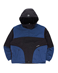 엄브로 웨이파인더 배색 후드형 바람막이 자켓 UQ123CJK12 BLK