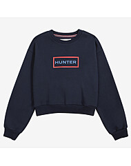 헌터 에센셜 로고 크루 스웨트셔츠 HBW0003AMZ NVY