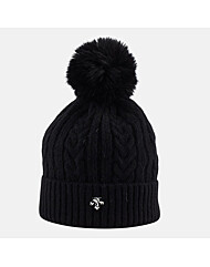 데상트 여성 폼폼 퍼 방울 비니 SP422UKCO1 BLK