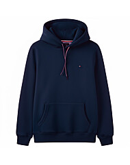 타미 힐피거 에셀션 로고 후드 78J4523 NAVY