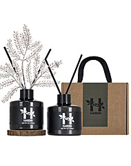 하르딘 가든 디퓨저 선물포장 겨울언덕나무 200ml 2개 데코스틱 우드트레이 세트