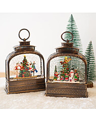 앤틱 아치 랜턴 크리스마스 오르골 워터볼 LED 스노우볼 무드등 조명