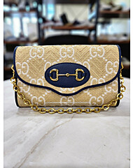 [GUCCI] 구찌 GG 라피아 크로스백 677286 UWBJX 8921