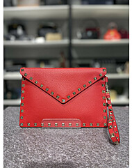 [VALENTINO] 발렌티노 락스터드 클러치백 레드 SW2P0P87VSH JU5
