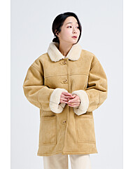 에코 양모 세무 베이직 무스탕