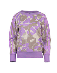 아디다스 여성 AOP 스웨트 기모 티셔츠 IA3011