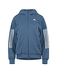 아디다스 여성 플리스 스웨트 후드 풀 집업 자켓 HM2766