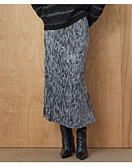 스팽글 텍스처 글로시 맥시 롱 스커트