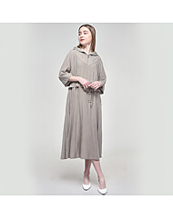 (레코브) 후드 허리스트링 반집업 원피스(LC61C9OP547A)