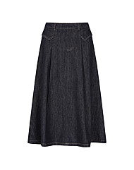 (레코브) 뒷밴딩 데님 플레어 스커트(LC61CXDS510X)