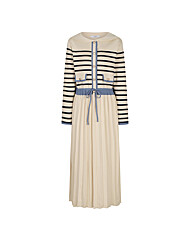 (레코브) 스트라이프 배색 세일러카라 니트 원피스(LK31D1KO502X)