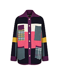 (레코브) 블록 배색 카라 니트 가디건(LK31D1KC901X)