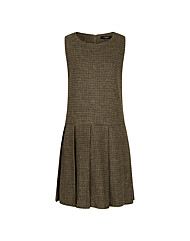 (레코브) 잔체크 플리츠 슬리브리스 원피스(LK61D1OP501X)