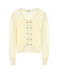 더블 버튼 멀티 니트 가디건(LC31D4KC512X)