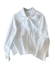 (귈림) 레이스 타이 칼라 블라우스(G5SBL048P)