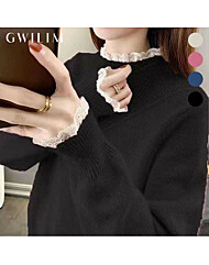 (귈림) 프릴 폴라 니트 티셔츠(GBWKN019P)