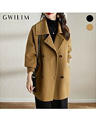 (귈림) 더블버튼 하프모직 반코트(GAWJK001P)