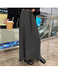 (귈림) 스트라이프 밴딩 스트랩 니트 스커트(G5WSK017P)