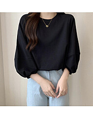 (귈림) 솔리드 7부 벌룬소매 티셔츠(G5WTS007P)