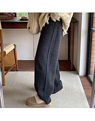 (귈림) 트위스트 니트 일자 와이드 밴딩 팬츠(G5WPT018P)