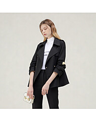 (예쎄) 허리스트링 숏기장 더블 트렌치코트(S5SCT004A)