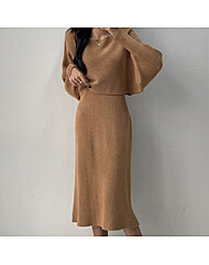 (예쎄) (2종SET)보트넥 니트+민소매 원피스(S4WSE020A)