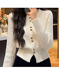 (예쎄) 스팽글 리본버튼 니트 가디건(S4WCD051A)