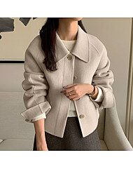 (예쎄) 데일리 원버튼 카라넥 숏 코트(S5WCT021A)