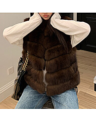 (예쎄) 럭셔리 베스트 페이크 퍼자켓(S5WVT019A)