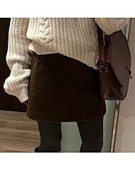 (예쎄) 부클 트위드 니트 A라인 미니스커트(S5WSK018A)