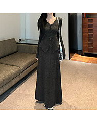 (예쎄) (2종 세트) 프린지 니트 가디건+ 니트 스커트(S5WSE010A)