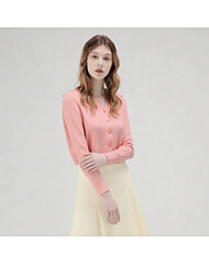 (귈림) 솔리드 브이넥 니트 숏가디건(G5SCD018P)
