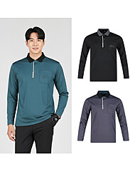 아날도바시니 남성 레터링 포켓 기모 긴팔 티셔츠 ABMTS53301