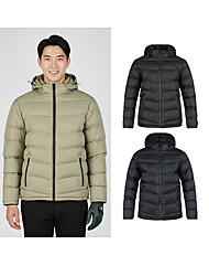 럭스골프 남성 디테처블 후드 패딩 점퍼 BLU25W803