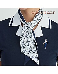 가먼트골프 남녀공용 GG 포인트 트윌리 실크 스카프 GUSFC203