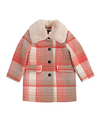 게스키즈 GUESS KIDS 오렌지 체크 코트 G28KSJ020