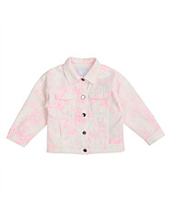 게스키즈 GUESS KIDS 연핑크 물나염 자켓 G22KAJ050