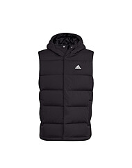아디다스 헬리오닉 후드 다운 조끼 블랙 HG6277