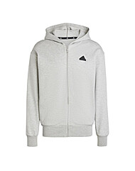 아디다스 퓨처 아이콘 더블니트 후드집업 그레이 IW8597