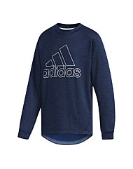 아디다스 키즈 트레이닝 플리스 클라이마윔 크루넥 티셔츠 네이비 EC9261