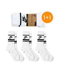 [나이키] 1+1/총6켤레 스포츠 양말 에센셜 중목 3PACK 화이트